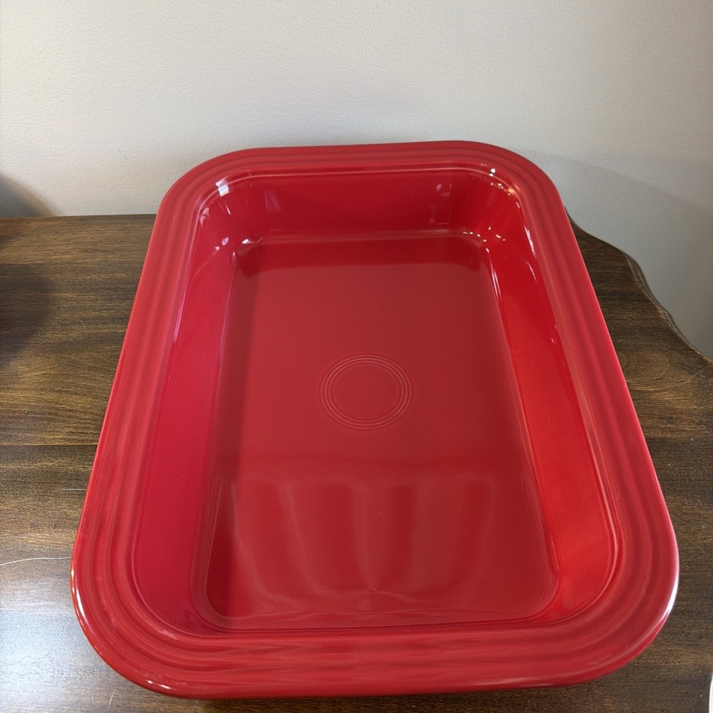 Fiesta Red Rectangular Baker - Picture 2 of 8